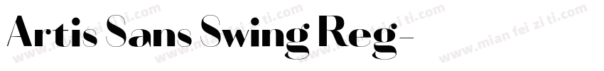 Artis Sans Swing Reg字体转换